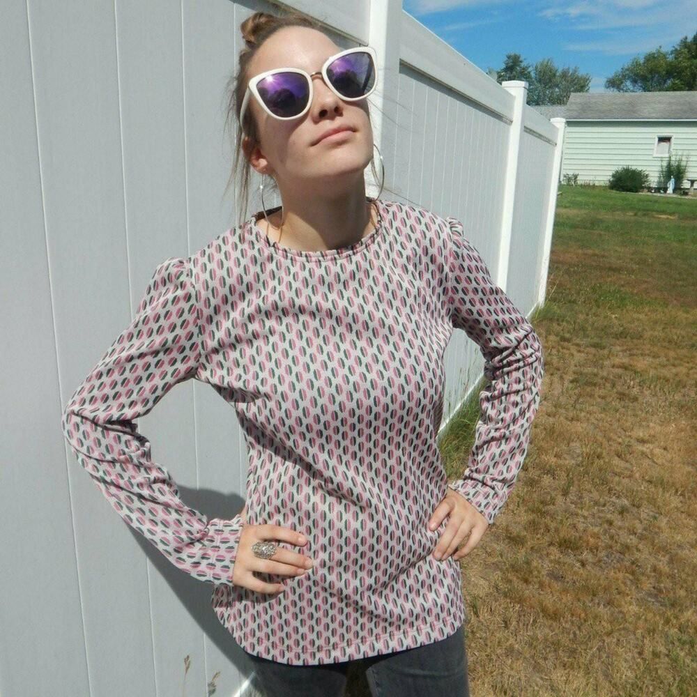 Vintage Retro Handmade Blouse Twee Career Office Businesswear